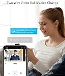 EZVIZ Smart Peephole Doorbell Camera, écran tactile couleur de 4.3 pouces, 166° Affichage 3-Month La vie de la batterie, le visionneur de porte de sécurité à domicile, la détection humaine, l'appel vidéo à deux voies, 16 Vision nocturne des pieds (CP4)