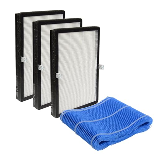 PUREBURG Replacement Filter Pack Compatible with BLUEAIR DH3i 2-in-1 Purify + Humidify Humidifier & Air Purifier,H13 HEPA x3 + Wick Filter (All in 1)