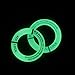 Winbang Sticker Foro Chiave, Luminoso Auto Moto accensione del Foro Chiave Anello di incandescenza di Notte Decor Sticker, Verde Fluorescente Nero Word