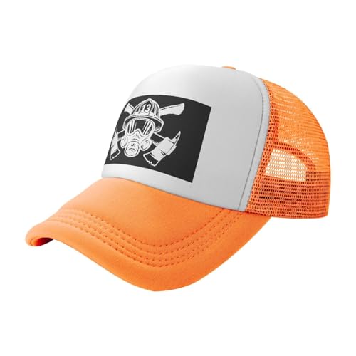 Firefighter Logo Trucker Hat Snapback Mesh Baseball Cap Unisex