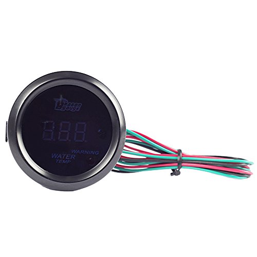 Esupport Car 2" 52Mm Digital Water Temp Gauge Temperature Meter Blue Led Light Celsius #TOP4