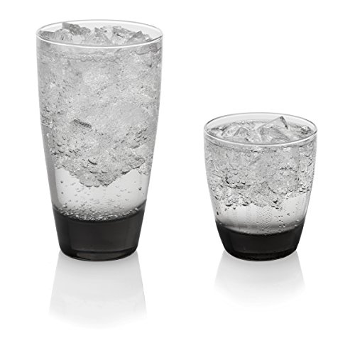 Libbey Classic Smoke Cooler and Rocks Glasses, Set of 16 (Frustration Free Packaging)