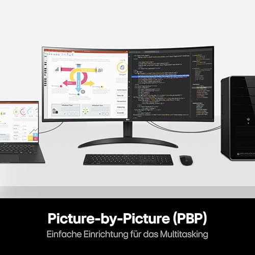 LG UltraWide 21:9 Curved QHD Monitor 34WR50QC-B mit 34 Zoll