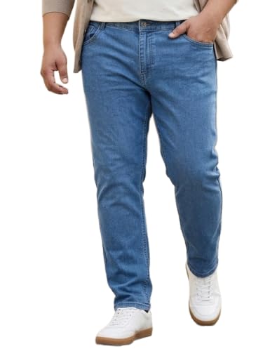 Image of Urbano Plus Men's Regular Fit Mid Rise Denim Jeans Stretchable
