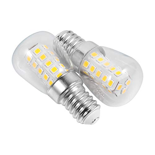 jojofuny 2 Piezas bombilla del refrigerador bulbo llevado multi e14 bombilla frigorifico accesorios frigorifico bombilla de luz del hogar pieza de repuesto para refrigerador cerámica