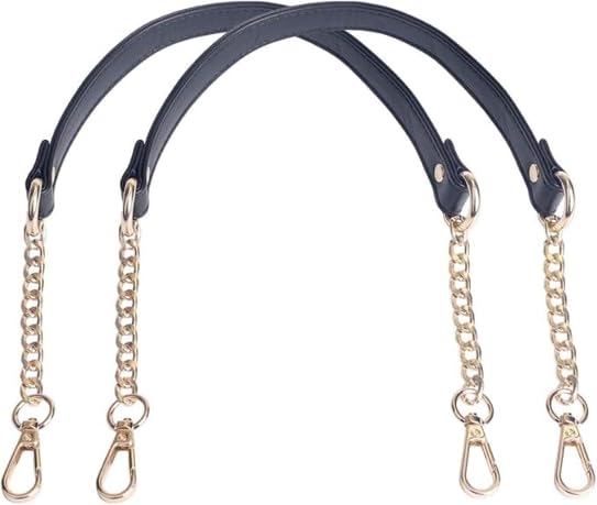 VIGHNESHWAR TRADERS Purse Chain Handles - Microfiber Leather - Replacement for Shoulder Bag or Handbag 23.6 inch Long (2 PCS/Gold)-image-36
