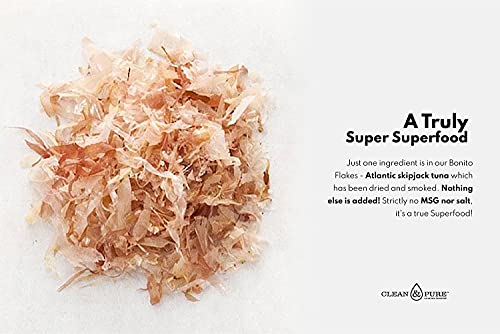 UKs Purest Bonito Flakes/Katsuobushi/Dried Fish Flakes 125g | Atlantic Skipjack Tuna: Low Benzopyrene & Heavy Metals | Bonito Flake Smoked Fish | Large 125g Zip-Lock Re-Seal Bag | Clean and Pure - Afbeelding 7