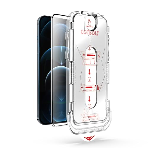 Image of Tempered Glass for iPhone 12 Pro Max Screen Protector [Military Grade Shatterproof & Longest Durable] Screen Protector iPhone 12 Pro Max Tempered Glass Full Coverage