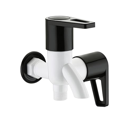 MTR 2 Way bib tap, Plastic 2 in 1 tap for Kitchen/Bathroom Wash Basins ...