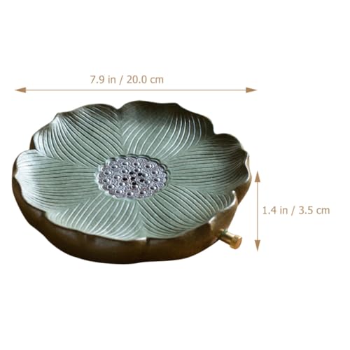 Soporte creativo para tetera resistente LALADEFIEE con bandeja de cerámica decorativa 3