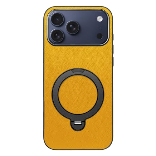 LOOF CASUAL MAG-RING ���U�[ ���^ �����O�t�� �X�}�z�P�[�X for iPhone 17 Pro Max �p �P�[�X �J�o�[ �����O �X�^���h �}�O�l�b�g �X�g���b�v�z�[�� �V���v�� �ϏՌ� �y�� [BLACK×�p���v�L��]