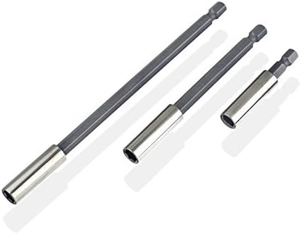 Katzco 3pc Magnetic Bit Holder Extensions 2-4-6" Quick Change