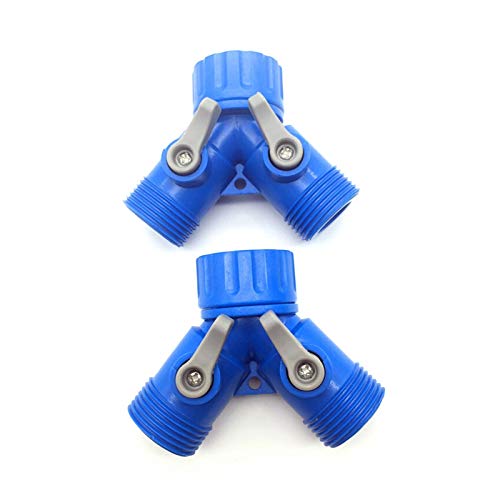 Conector rápido Tipo Y G3/4" con válvula de control para riego de jardín pack de 20 piezas 4