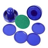 Cabilock 2 Satz Airhockey Pucks und Schieber 60mm Kunststoff Hockeyzubehör Verschleißfest Airhockey Ersatzteile für Spielzimmer