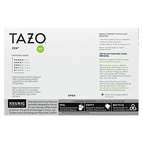 Tazo Tea K-Cups, Green Tea, Zen, 10 Count (Pack Of 6) #TOP1
