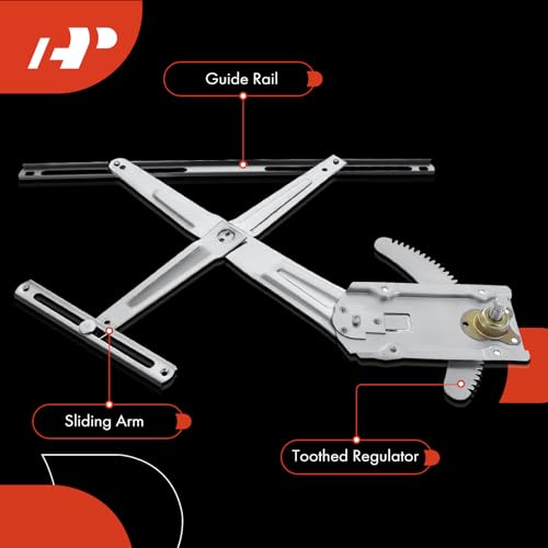 A-Premium Manual Window Regulator Compatible with Dodge Ram 50 1987-1993 & Mitsubishi Mighty Max 1987-1996, Front Left Driver Side by A-Premium - Image 6