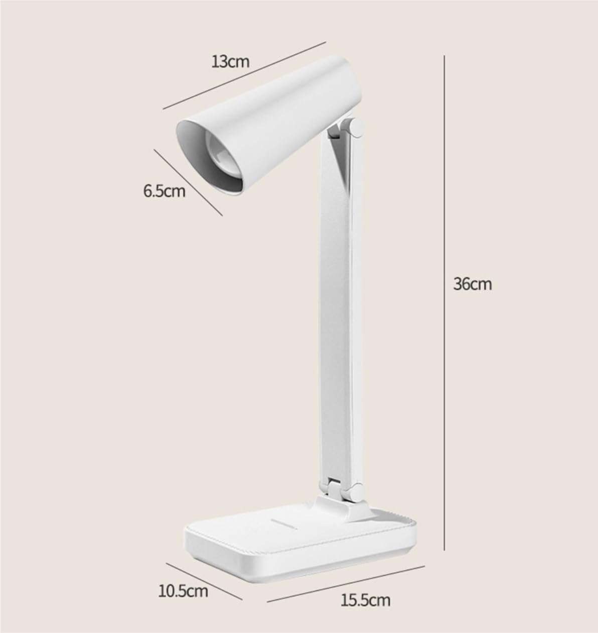 Lampara Escritorio para Oficina Lámpara LED Flexible con Brillo Ajustable y Control táctil Recargable por USB Moderno Flexo Escritorio