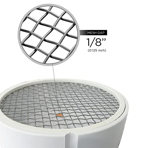 Pvc Termination Cap Mesh Screen Vent Cover, Furnace & Roof Vent Cap, Stainless Steel Wire Round Exhaust Pipe Cover End 3" Inner & 3.5" Outer Diameter #TOP7