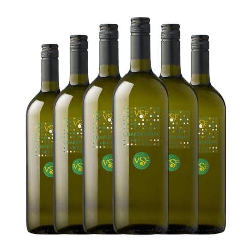 Villa Santa Flavia Chardonnay Venezia 1 L Vino blanco (Caja de 6 Botellas de 1 L)