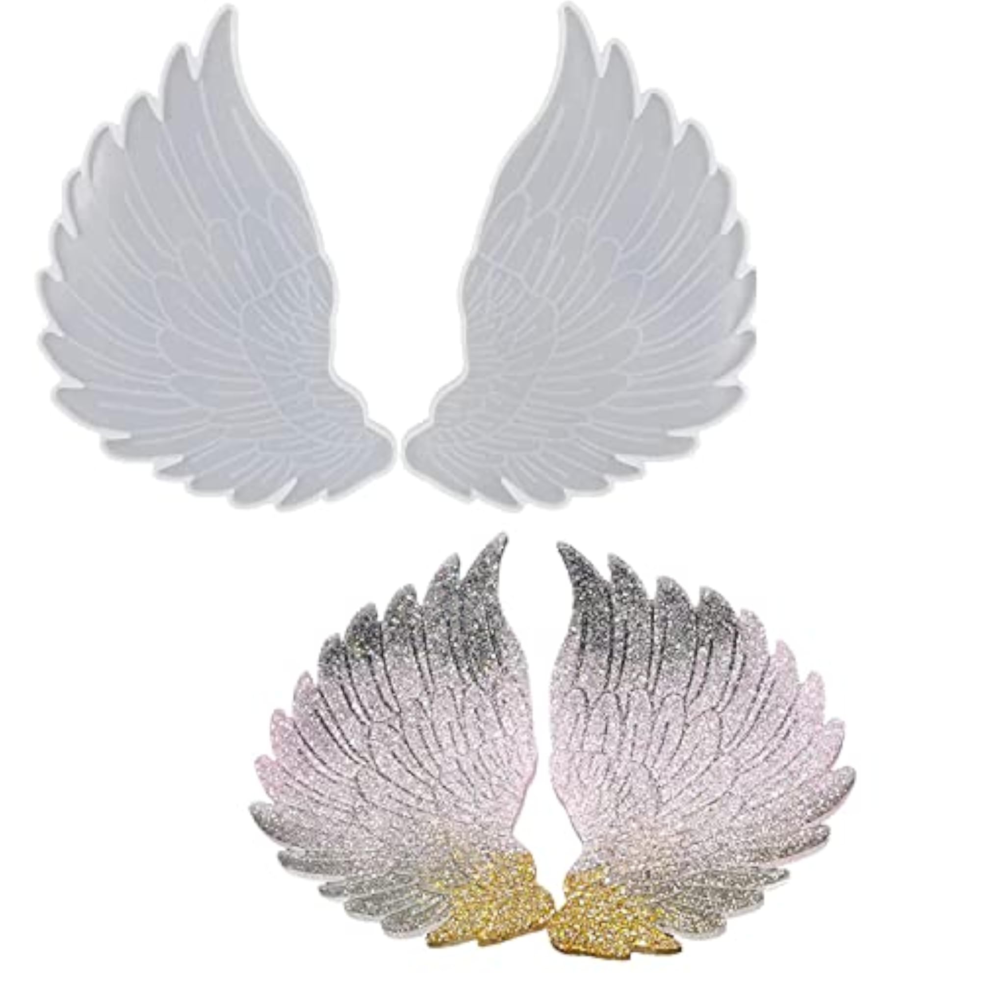 Angel Wing Silicone Coaster Tray Making Mold for DIY Crafts