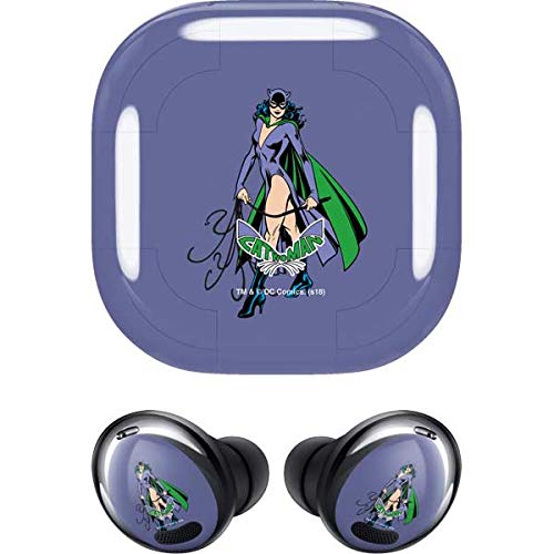 Skinit Decal Audio Skin Compatible with Samsung Galaxy Buds Pro - Officially Licensed Warner Bros Catwoman Portrait Design