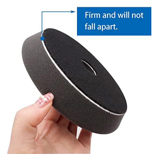 Image of Polishing Pads Kit 3pcs 5'' Orbital Buffer Pads Buffing Sponge Pads Polishing Foam Pad for Car Buffer Polisher Compounding,Polishing and Waxing O-012-B+Y+BK