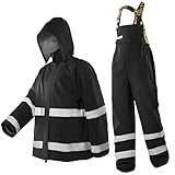 Navis Marine Profi Regenanzug Herren Arbeitskleidung - Wasserdichte Regenjacke...