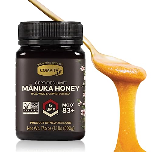 Comvita Manuka Honey (Umf 5+, Mgo 83+) | New Zealand’s #1 Manuka Brand | Raw, Wild, Non-Gmo | Superfood For Daily Vitality | 17.6 Oz #TOP25