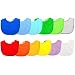 12+1 Baby Bibs - Stay Dry Soft Waterproof Baby Bibs - 12 Multicolor Cotton Terry Bibs (3-12 Months) - 1 Emoji Sleeved Bib Full Coverage Super Bib (6-24 Months)