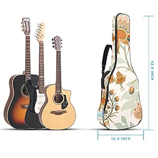 Housses et étuis pour guitare, Housse pour guitare classique Housse pour guitare classique , Fleurs marron abstraites - Les Beatles, Paul McCartney, John Lennon, RIngo Starr, George Harrison Housses et étuis pour guitare, Housse pour guitare classique Housse pour guitare classique , Fleurs marron abstraites – Image 5