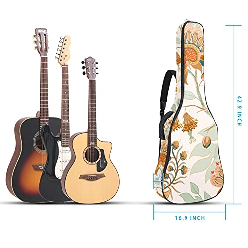 Housses et étuis pour guitare, Housse pour guitare classique Housse pour guitare classique , Fleurs marron abstraites - Les Beatles, Paul McCartney, John Lennon, RIngo Starr, George Harrison Housses et étuis pour guitare, Housse pour guitare classique Housse pour guitare classique , Fleurs marron abstraites – Image 6