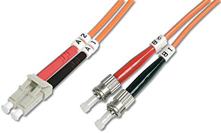 DIGITUS DK-2533-01 Kabel Światłowodowy OM2 1 m LC do LC Dupleksowy 1 Gbit/s MM Wielomodowy Światłowodowy Kabel LAN Typ Włókna: 50/125 µ Pomarańczowy (Orange)