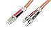 Produktbild DIGITUS LWL Patch-Kabel OM2 - 10 m LC auf ST Glasfaser-Kabel - LSZH - Duplex Multimode 50/125µ - 10 GBit/s - Orange