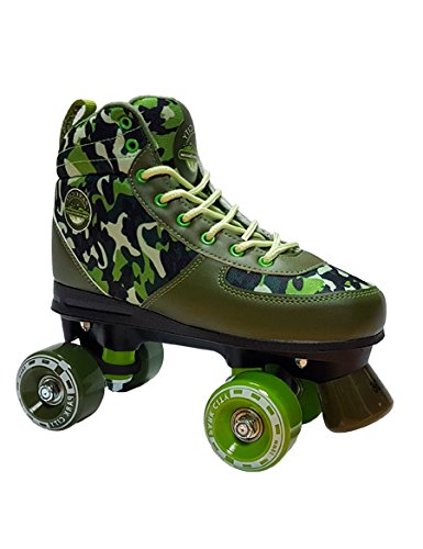 KRF The New Urban Concept Patin Hanny, Unisex niños, Camuflaje (Verde), 35/36