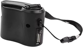 Hand Crank Emergency USB Portable Outdoor Manual Power Supply Accessories Black, Outdoor Portable