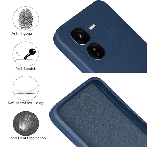 Image of Jkobi Back Case Cover for Vivo IQOO Z9x 5G (Matte Finish Silicone with Inside Fiber Cloth)