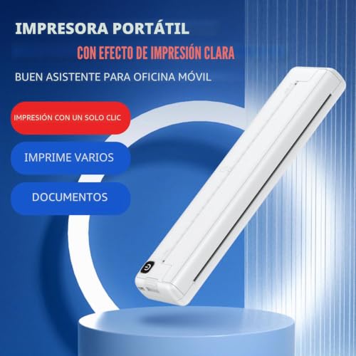 Miniatura 3 de Ejoyous Impresora Térmica A4, Impresora Móvil A4 Para Viajes, Pequeña Impresora Portátil Bluetooth, Compatible Con Android E Ios, Admite Papel Térmico A4 Sin Cartuchos