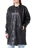 Cappotto in pelle alla moda, oversize