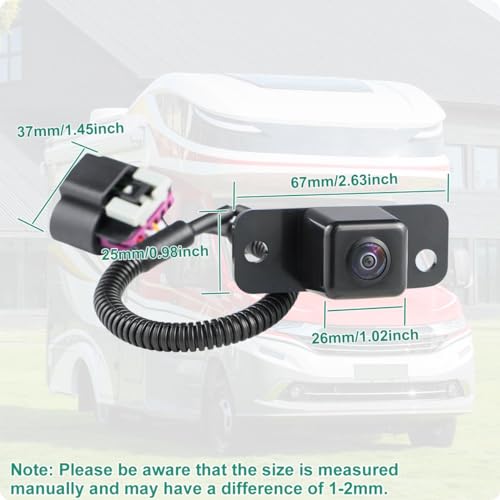 Image of GreenYi OE Backup Camera (Part # 15862575) Fit for Chevrolet Avalanche 2007 2008 Fit for Cadillac Escalade EXT 2007 2008- Replaces Part # 15173618, GM1960120, 590-114 /590114, PAC185