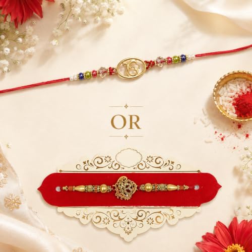 Image of Ek Onkar Rakhi For Brother | Rakhi Combo| rakhi || rakhi set || rakhi for brother