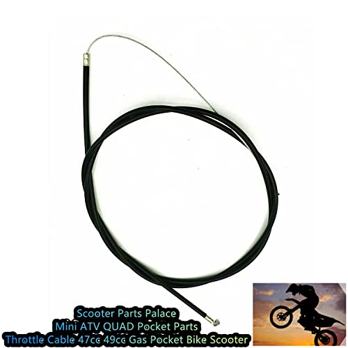 Mini Atv Quad Pocket Parts Throttle Cable 47Cc 49Cc Gas Pocket Bike Scooter-Scooter Parts Palace #TOP5