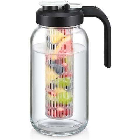 AOZITA 2 Quart Mason Jar Infuser Pitcher Cover