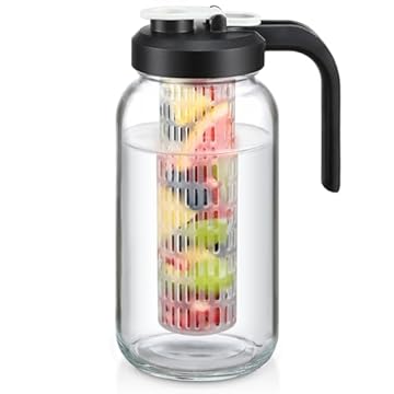 fruit infusion glass water bottle