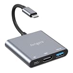 Avigers USB C to HDMI Adapter, USB C to hdmi Multiport Adapter with 100W PD Fast Charging & USB 3.0 Port, Type-C to HDMI 4K Converter for iPhone 16/15, MacBook Pro Air/iPad Pro/Surface/Samsung