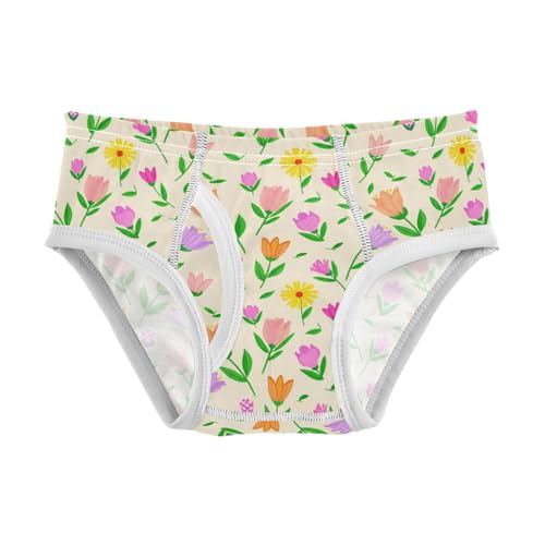 Flowers Floral Yellow Toddler Boy's Underwear 2T 2302223