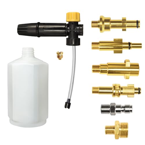 Bear Force Electric Pressure Washer Diy Foam Cannon With 1/4 Inch Quick Connector & Other 5 Adapters thumb #1