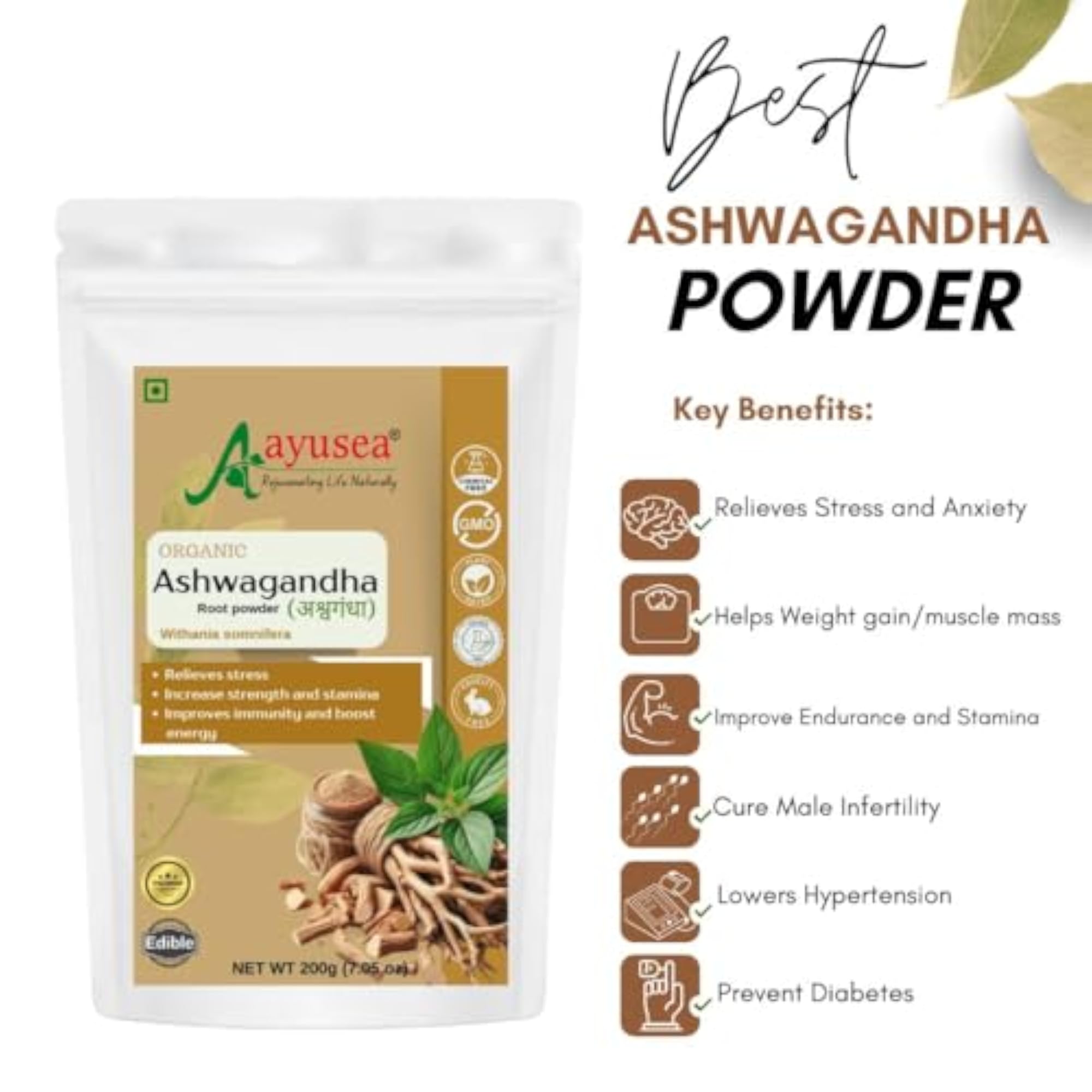 Arjun Chaal Powder and Moringa Ashwagandha Combo, 200g