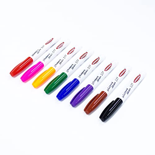 Yosogo Mini Whiteboard Marker Pens Dry Erase & Wet Erase Markers Yosogo 517（8） - Pack of 8