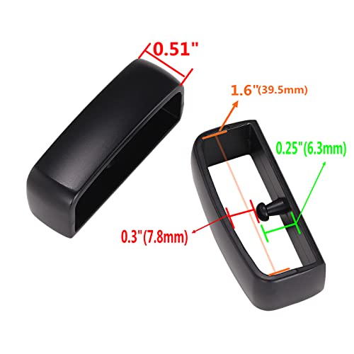 Black Belt Keeper 1 1/2" (40mm) Anti-slip Belt Loop Men's Belt Buckle Accessories2