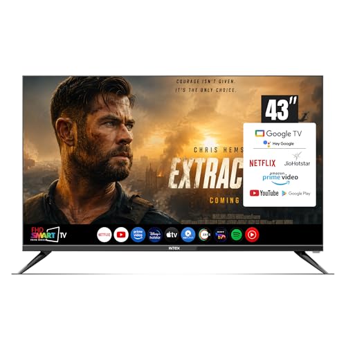 Image of Intex 43 Inch Full HD Google Smart TV with Voice Assistant & Bezel-Less Design | LED-GFV4307 | Voice Assistant, Bezel-Less Design